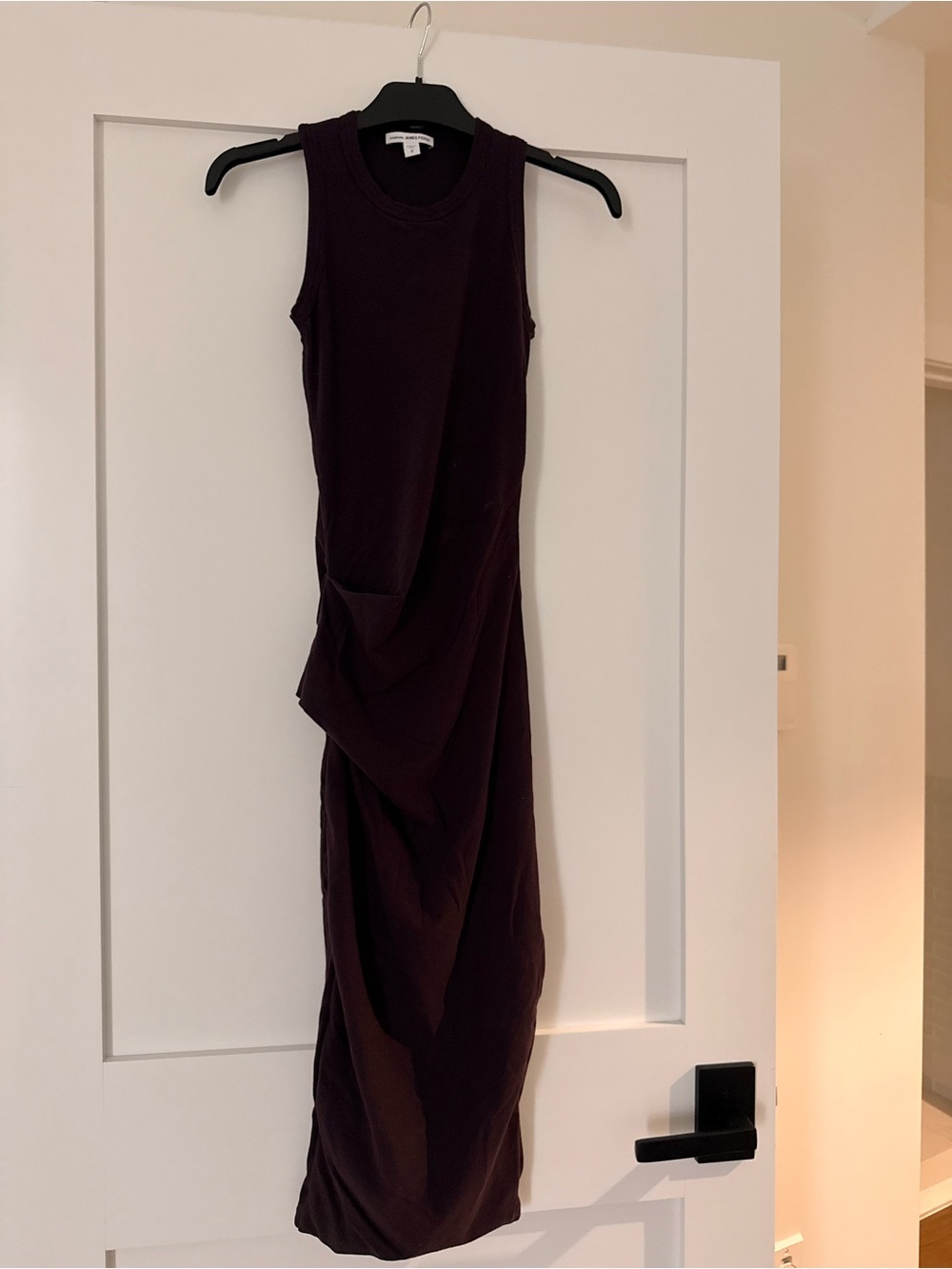 James Perse Sleeveless Maxi Dress in Deep Plum